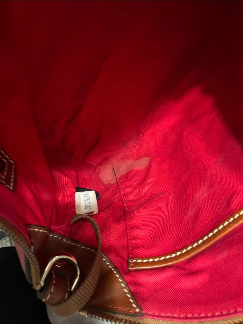 GUC Dooney & Bourke Pebble Grain Darcy Dome Satchel, Color Bubble Gum - Picture 8 of 8